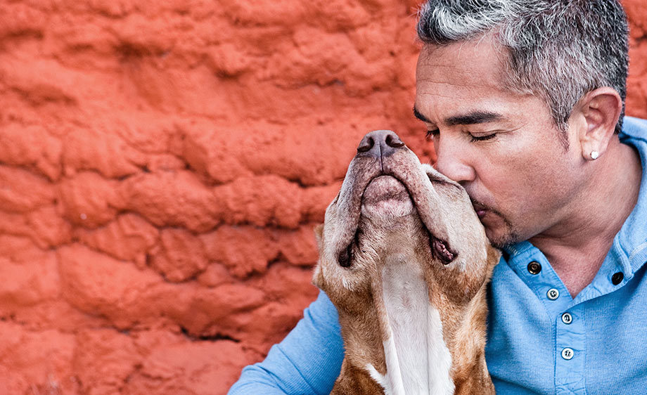Cesar Millan and his beloved Daddy.