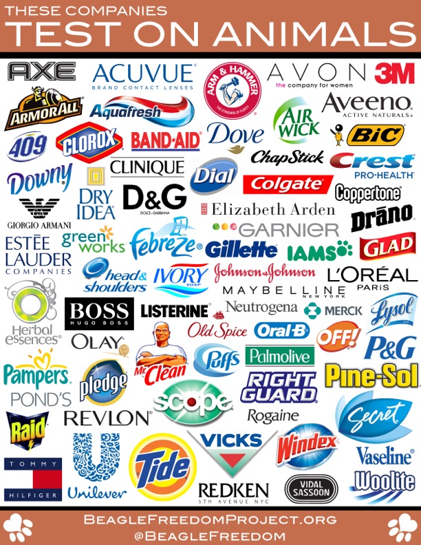 animal testing brands