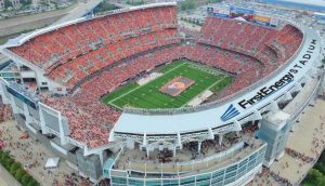 First Energy Stadium, the home of the Cleveland Browns. The Browns are the only team named after a dog, specifically, a bull mastiff. Photo taken from cleveland.com